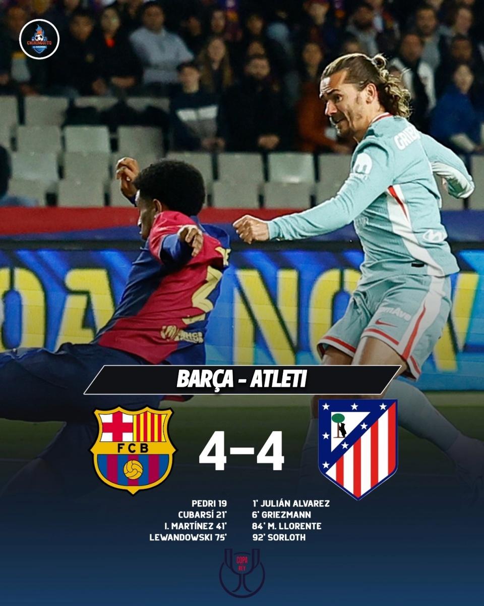 国足绝杀巴萨，梅西补时绝平欧冠